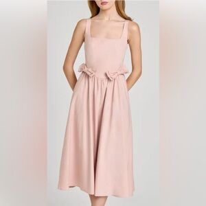 Wayf Blush Dress with Bow Accents